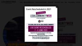 What Legalcommunityweek.com website looked like in 2020 (3 years ago)