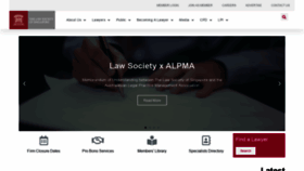 What Lawsociety.org.sg website looked like in 2020 (3 years ago)