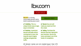 What Lbx.com website looked like in 2020 (3 years ago)