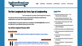 What Longboardbrand.com website looked like in 2020 (3 years ago)