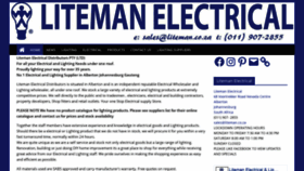 What Liteman.co.za website looked like in 2020 (3 years ago)