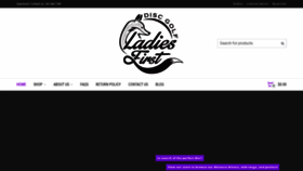 What Ladiesfirstdiscgolf.com website looked like in 2020 (3 years ago)