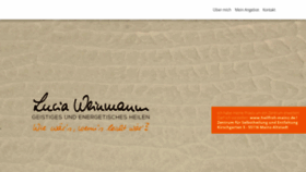 What Lucia-weinmann.de website looked like in 2020 (3 years ago)