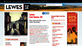 What Lewes.co.uk website looked like in 2020 (3 years ago)