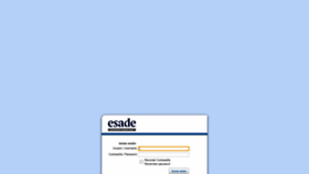 What Ldapsso.esade.edu website looked like in 2020 (3 years ago)