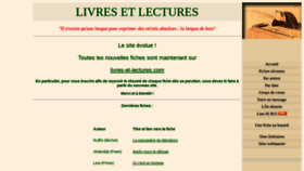 What Livres-et-lectures.net website looked like in 2020 (3 years ago)