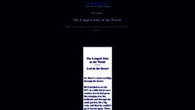 What Longestjokeintheworld.com website looked like in 2020 (3 years ago)