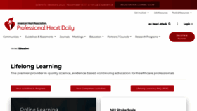What Learn.heart.org website looked like in 2020 (3 years ago)