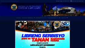What Lapulapucity.gov.ph website looked like in 2020 (3 years ago)