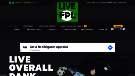 What Livefpl.net website looked like in 2020 (3 years ago)
