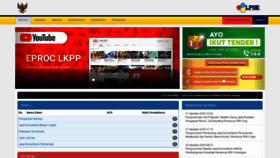 What Lpse.lkpp.go.id website looked like in 2020 (3 years ago)