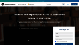 What Liveedu.tv website looked like in 2020 (4 years ago)