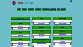What Landoflinks.com website looked like in 2020 (3 years ago)