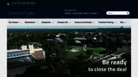 What Law.case.edu website looked like in 2020 (3 years ago)