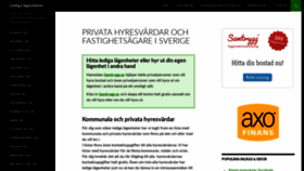 What Ledigalagenheter.nu website looked like in 2020 (3 years ago)