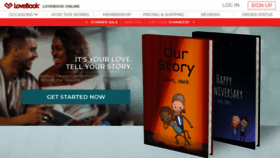 What Lovebookonline.com website looked like in 2020 (3 years ago)