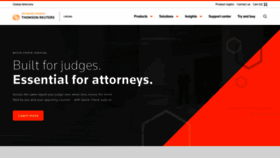 What Legal.thomsonreuters.com website looked like in 2020 (3 years ago)