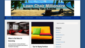 What Lawnchairmillionaire.com website looked like in 2020 (3 years ago)