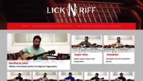 What Licknriff.com website looked like in 2020 (3 years ago)