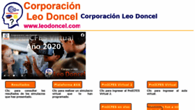 What Leodoncel.com website looked like in 2020 (3 years ago)
