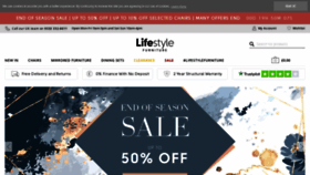 What Lifestylefurniture.co.uk website looked like in 2020 (3 years ago)