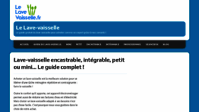 What Lelavevaisselle.fr website looked like in 2020 (3 years ago)