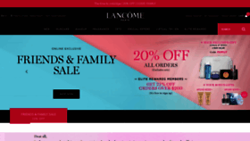 What Lancome.ca website looked like in 2020 (3 years ago)