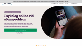 What Learningtosleep.se website looked like in 2020 (4 years ago)