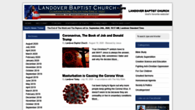 What Landoverbaptist.net website looked like in 2020 (3 years ago)