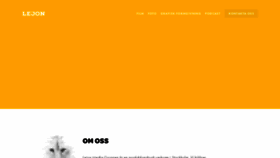 What Lejon.se website looked like in 2020 (3 years ago)