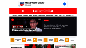 What Larepublica.pe website looked like in 2020 (3 years ago)