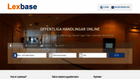 What Lexbase.se website looked like in 2020 (3 years ago)