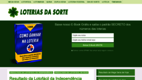 What Loteriasdasorte.net website looked like in 2020 (3 years ago)