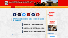 What Laamericanuniversity.edu.ni website looked like in 2020 (3 years ago)
