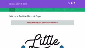 What Littleshopofpugs.co.uk website looked like in 2020 (3 years ago)