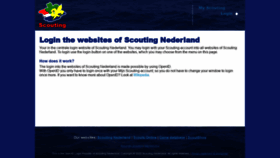 What Login.scouting.nl website looked like in 2020 (6 years ago)