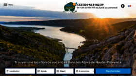 What Locations-vacances-alpes-provence.com website looked like in 2020 (3 years ago)