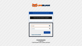 What Login.unisuam.edu.br website looked like in 2020 (3 years ago)