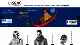 What Lissac.fr website looked like in 2020 (3 years ago)