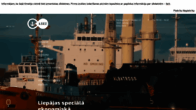 What Liepaja-sez.lv website looked like in 2020 (3 years ago)