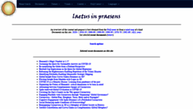 What Laetusinpraesens.org website looked like in 2020 (3 years ago)