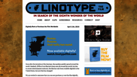 What Linotypefilm.com website looked like in 2020 (3 years ago)