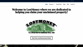 What Lostmoney.com website looked like in 2020 (3 years ago)