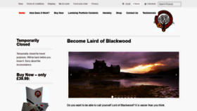 What Lairdofblackwood.com website looked like in 2020 (3 years ago)