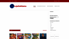 What Lojadamusica.com website looked like in 2020 (3 years ago)