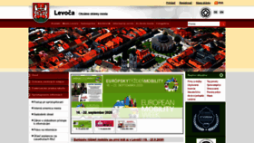 What Levoca.sk website looked like in 2020 (3 years ago)