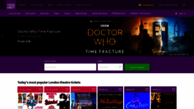 What Londontheatredirect.com website looked like in 2020 (3 years ago)
