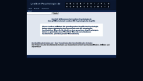 What Lexikon-psychologie.de website looked like in 2020 (5 years ago)