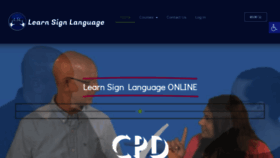 What Learnsignlanguage.co.uk website looked like in 2020 (3 years ago)