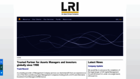 What Lri-invest.lu website looked like in 2020 (3 years ago)